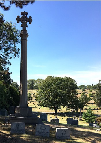 Celtic-style cross honoring Charles B. Curtis