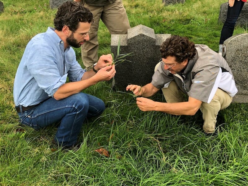 Joseph Charap and Frank Rossi on Green-Wood grounds