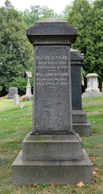 william park gravestone